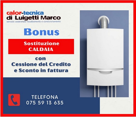 Bonus sostituzione Caldaia Cessione del Credito e sconto in fattura